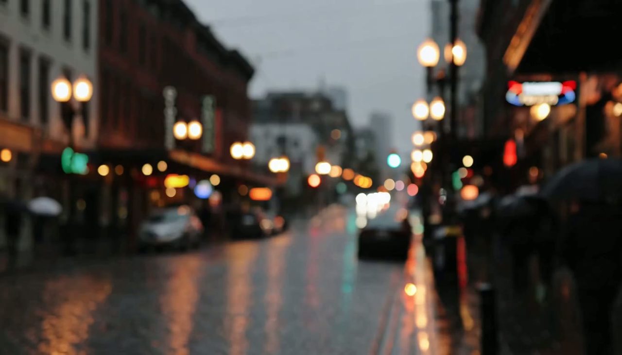 Rain on Granville Street