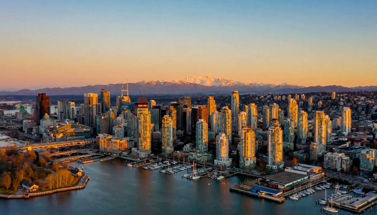 Vancouver Skyline at Sunset